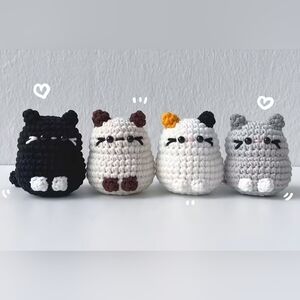 Crochet Kit For Beginners 4 Pc Cat Kittens Amigurumi